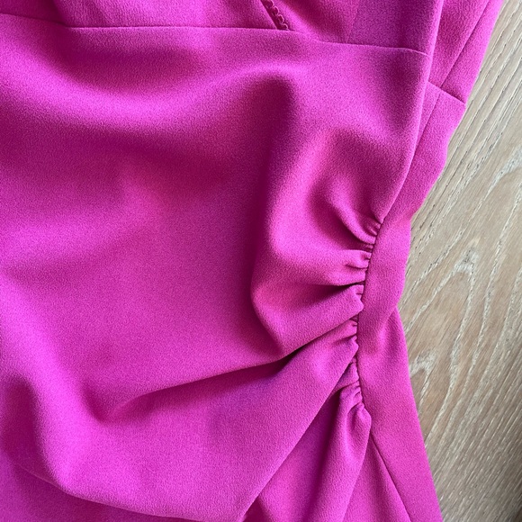 Nicole Miller Fuchsia Sleeveless Midi Sheath Dress - Picture 6 of 8